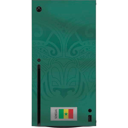Senegal Soccer Flag Xbox Series X Console Skin
